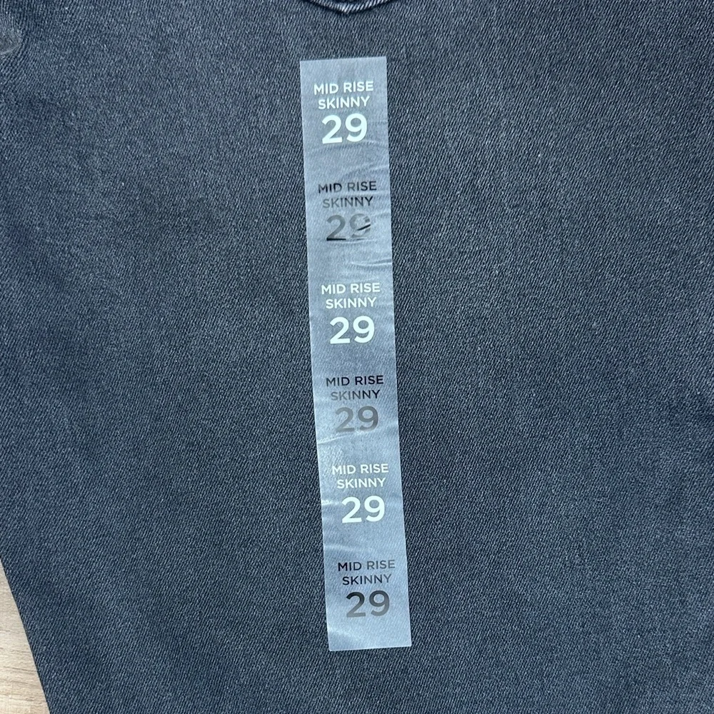 Forever 21 mid rise skinny Black Jeans size 29 BNWT - Picture 2 of 11